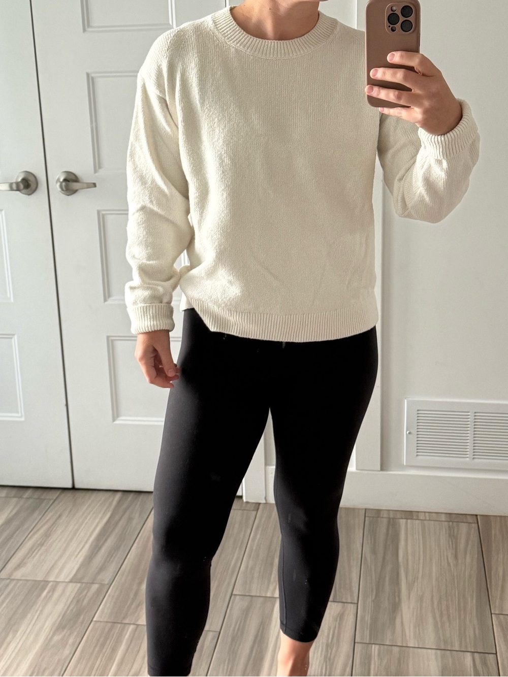 Classic Crewneck Sweater in Cream